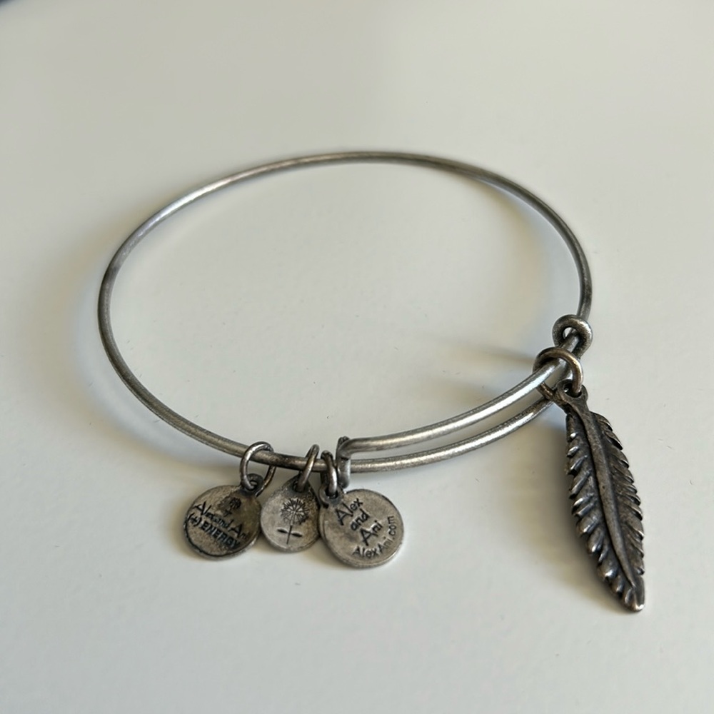 Alex and Ani Feather Bracelet